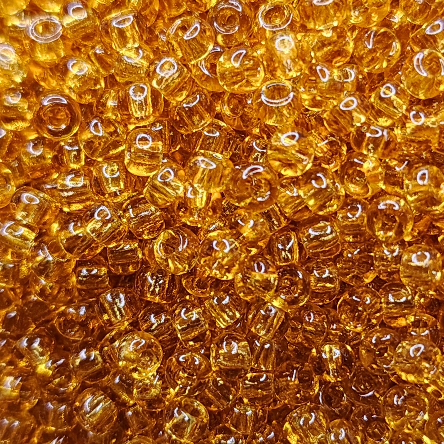 Preciosa Seed Beads - 8/0 Topaz 50 grams