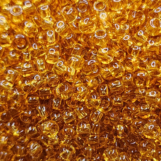 Preciosa Seed Beads - 8/0 Topaz 50 grams