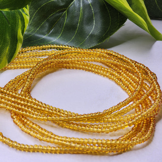 Light Topaz - Solid Waist Bead