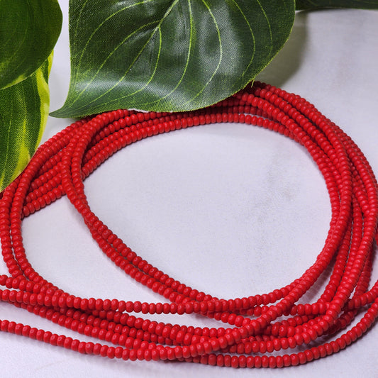 Matte Red - Solid Waist Bead