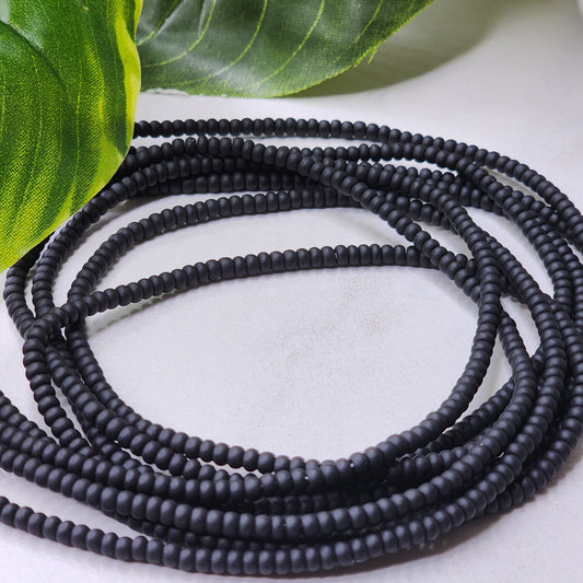 Matte Black - Solid Waist Bead