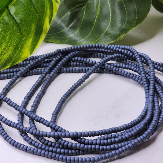 Matte Pewter - Solid Waist Bead