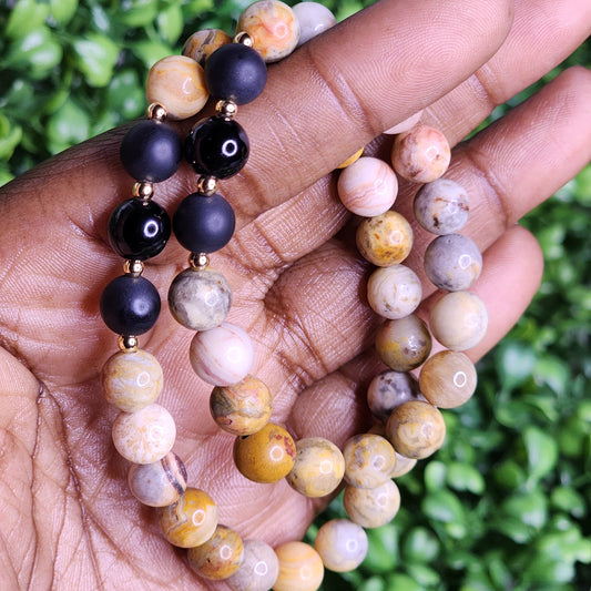 Crazy Lace Agate Bracelets