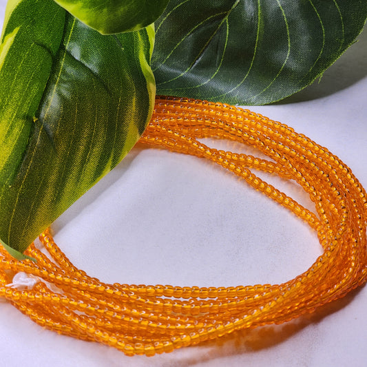 Orange Translucent - Solid Waist Bead