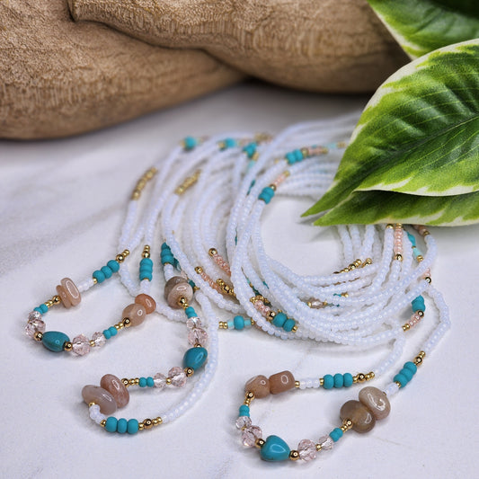 Turquoise Shores - Waist Bead