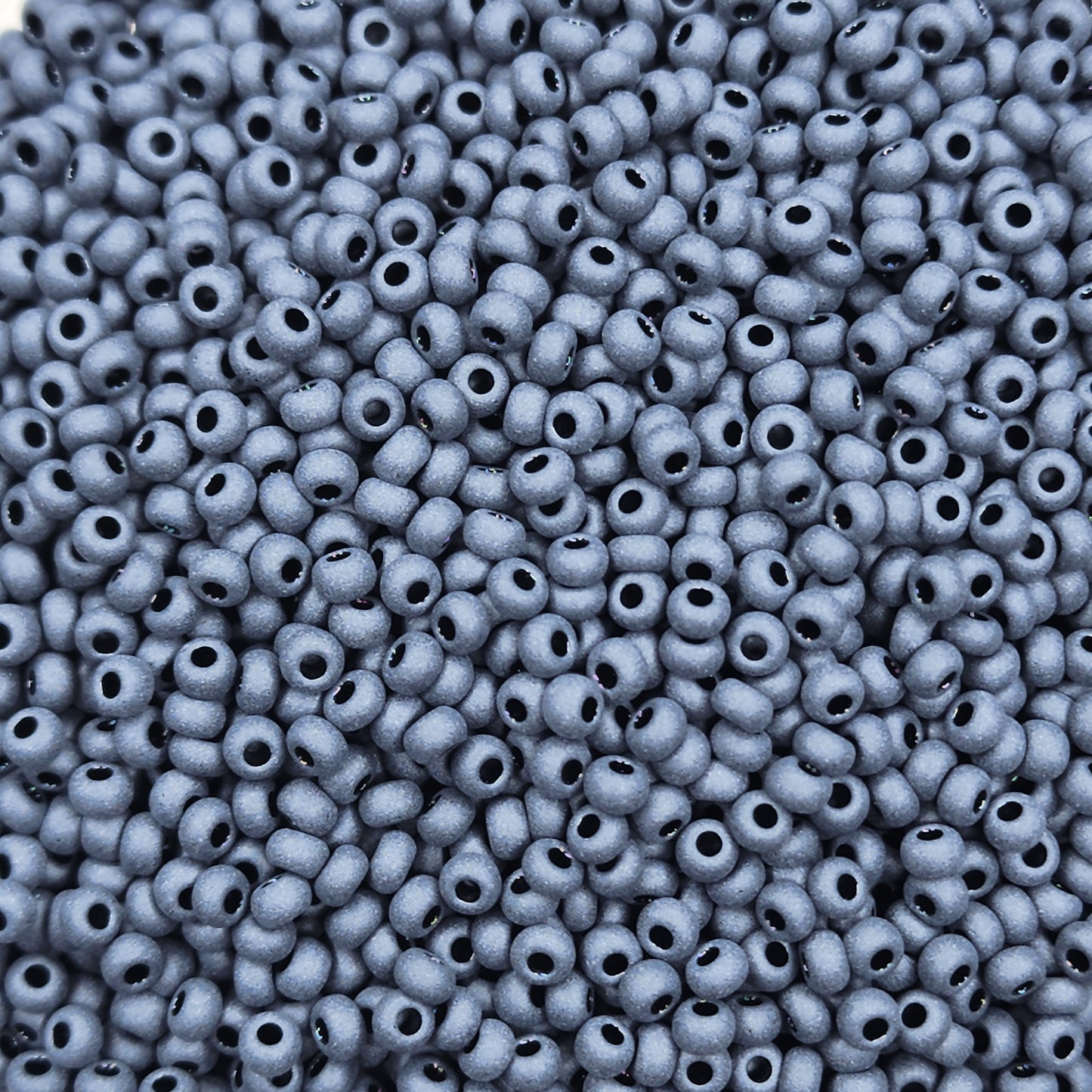 Preciosa Seed Beads - 8/0 Black Opaque Matte