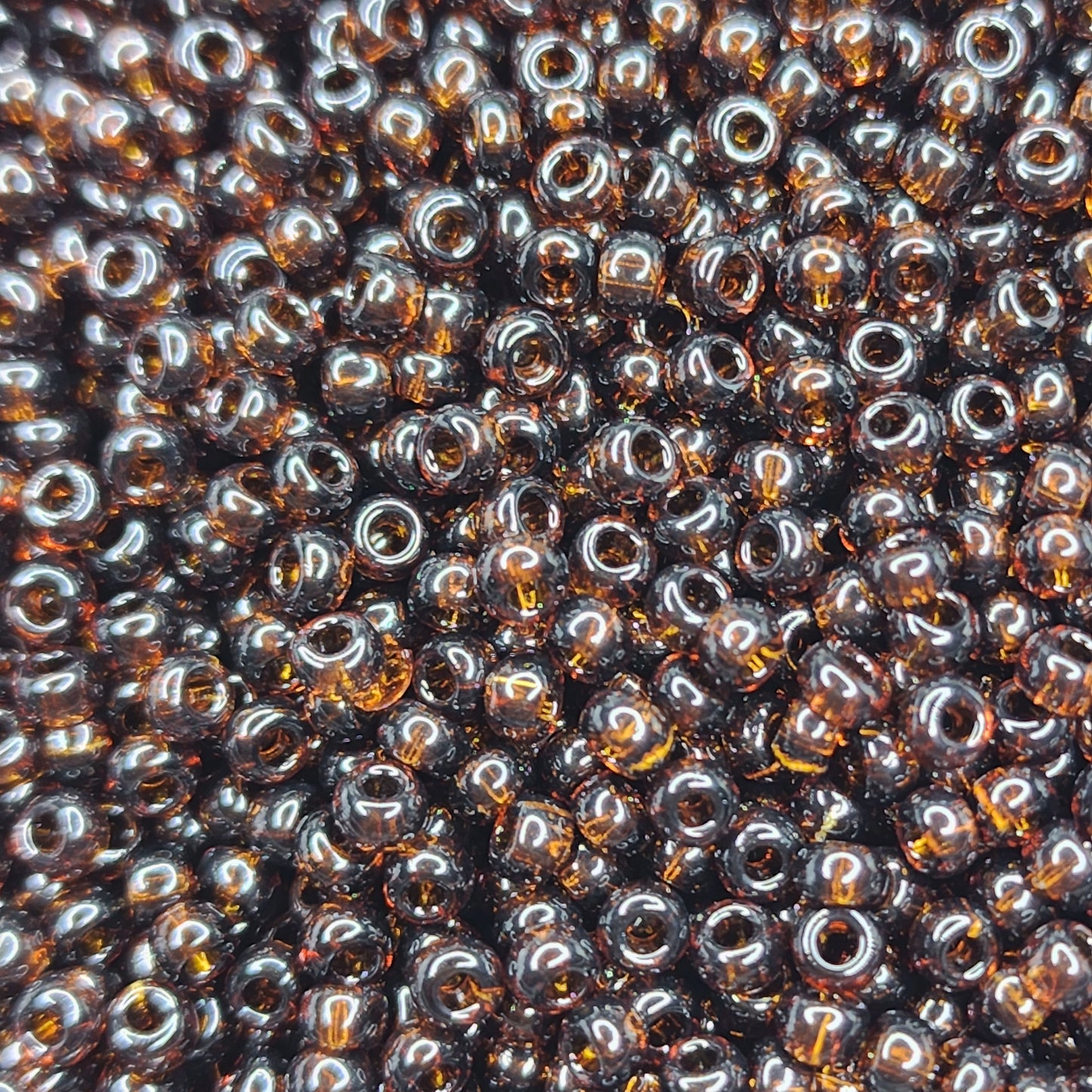 Preciosa Seed Beads - 8/0 Dark Topaz 50 grams