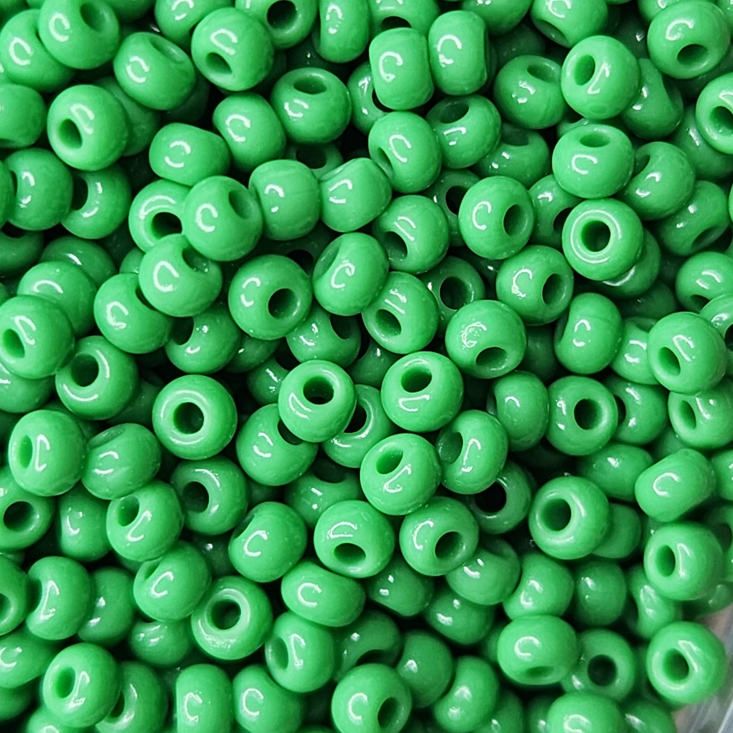 Preciosa Seed Beads - 8/0 Green Opaque