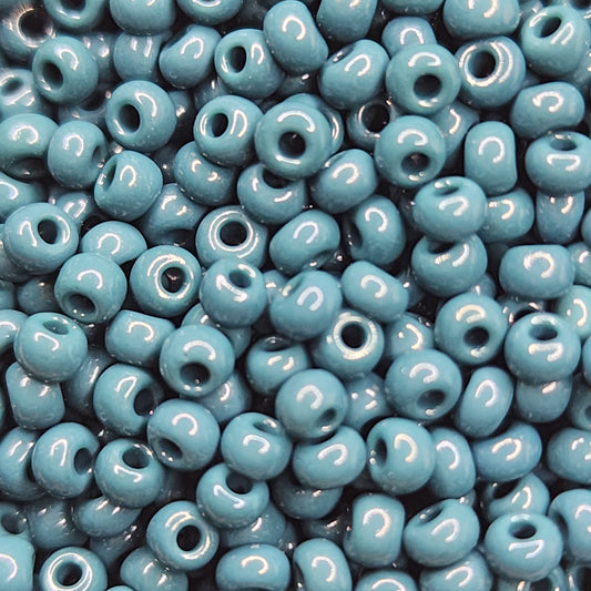 Preciosa Seed Beads - 8/0 Dark Jade Opaque